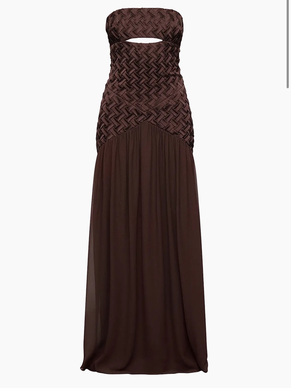 NWT Et Ochs Amara Woven Strapless Gown Size 0